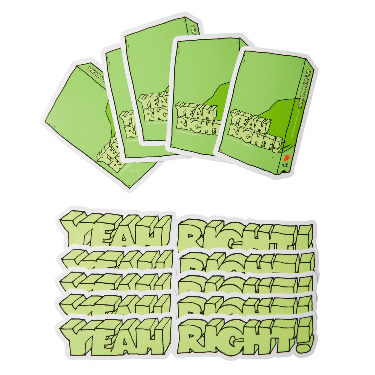 Girl Yeah Right 10 Pack of Stickers image 2