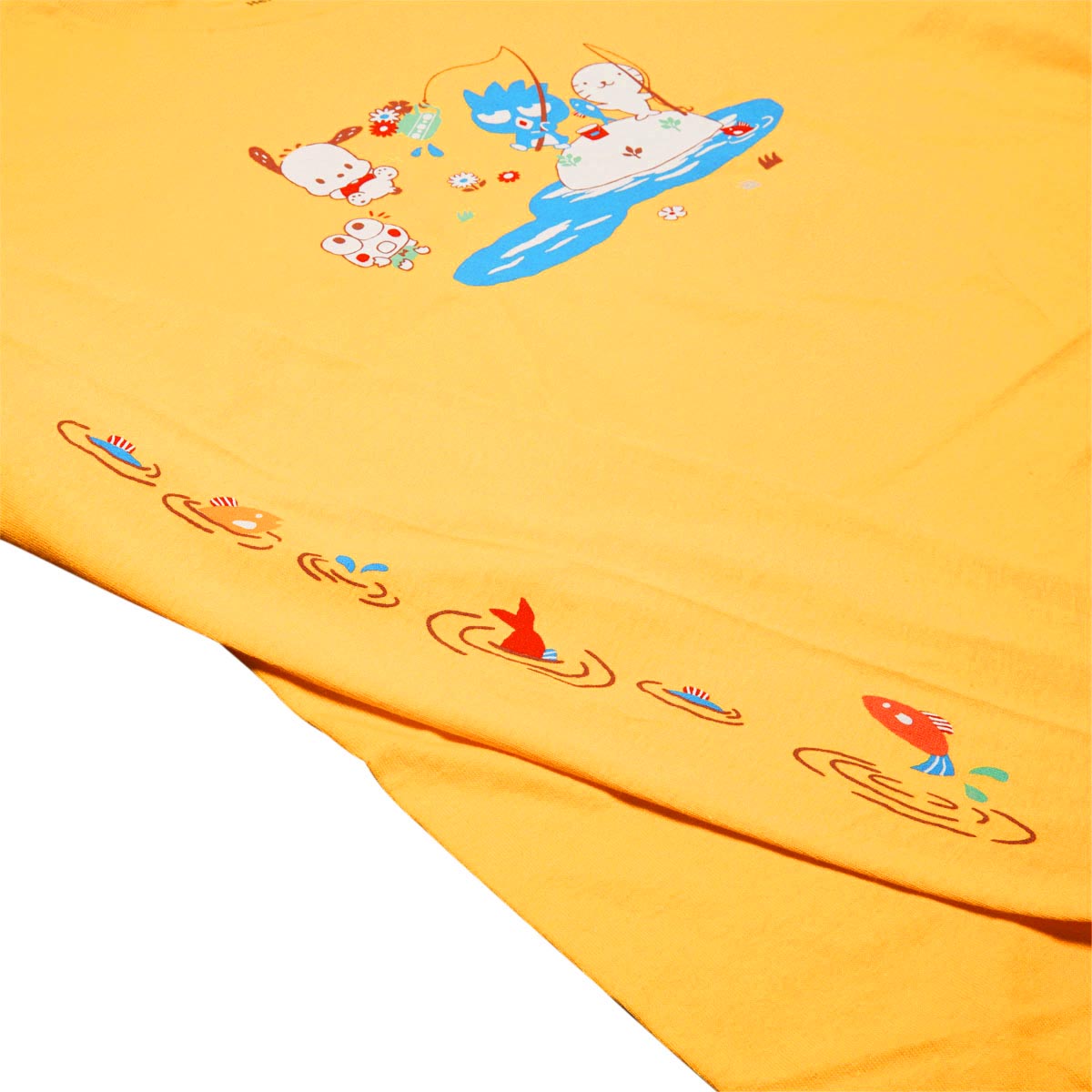 Girl x Hello Kitty Fishing Long Sleeve T-Shirt - Gold image 2