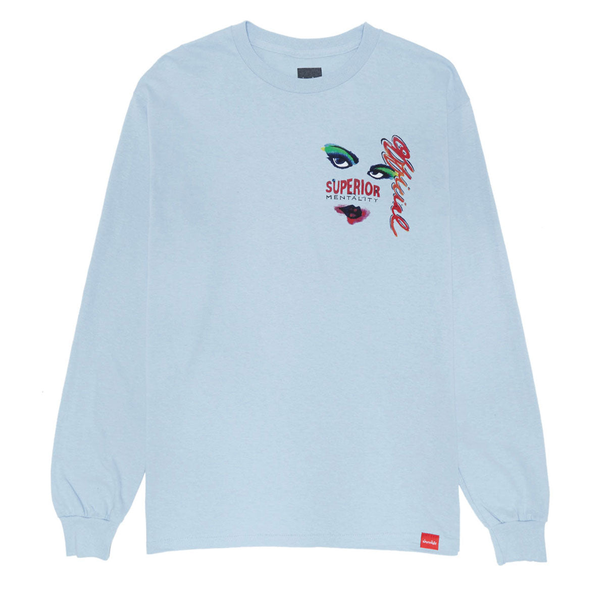 Chocolate Art Official Long Sleeve T-Shirt - Powder Blue image 1