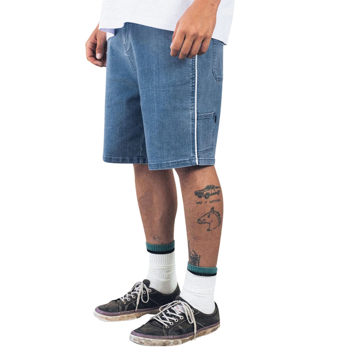Former Distend Denim Walk Shorts - Worn Blue image 2