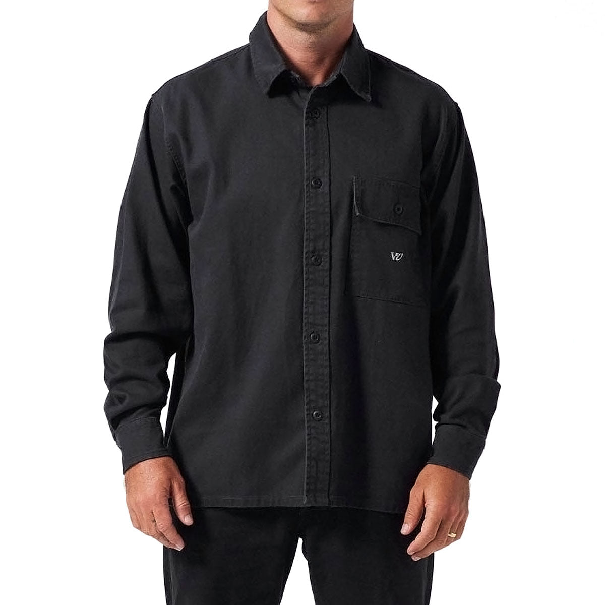 Rivvia Off Track Long Sleeve Shirt - Washed Black image 2