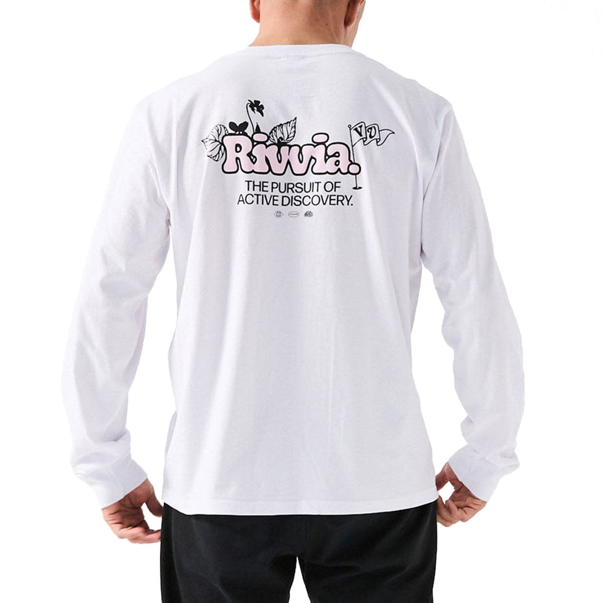 Rivvia Floral Pursuit Long Sleeve T-Shirt - White image 3