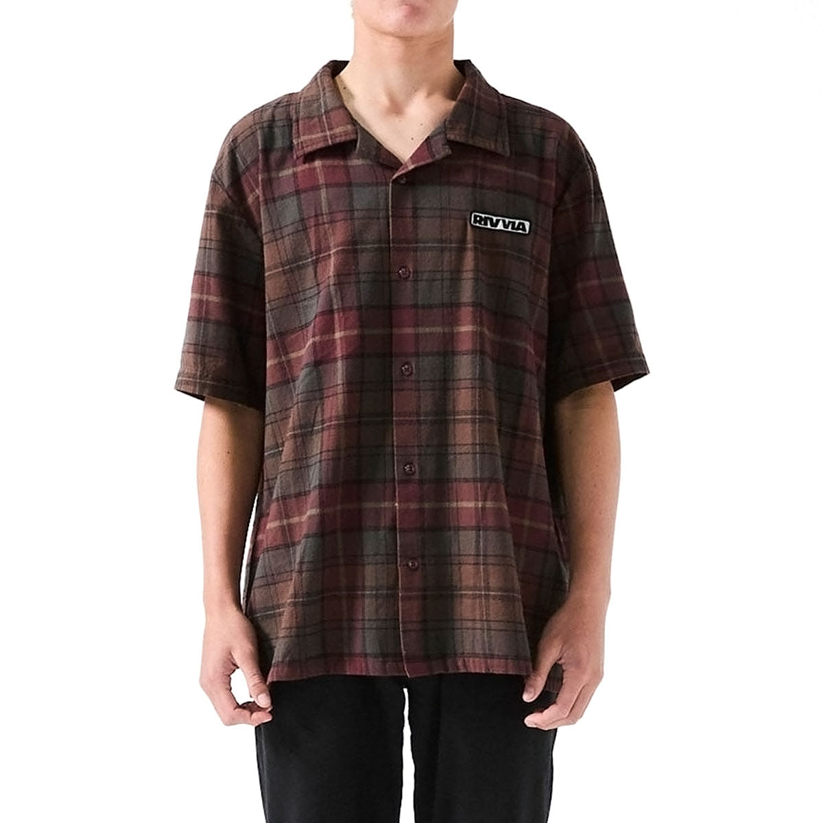 Rivvia VV Plaid Shirt - Black Brown image 2
