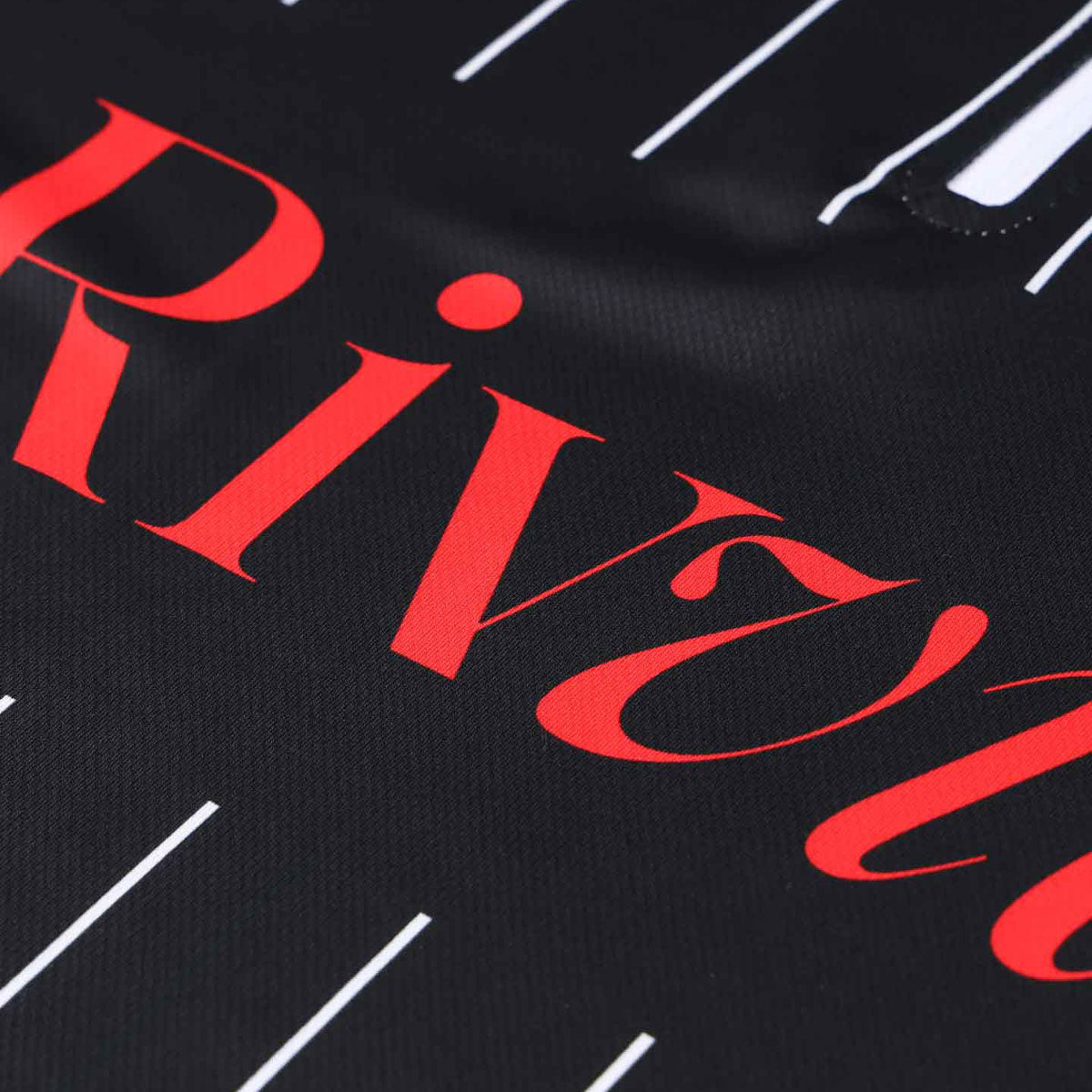 Rivvia Team VV Long Sleeve Polo Shirt - Black/White image 3