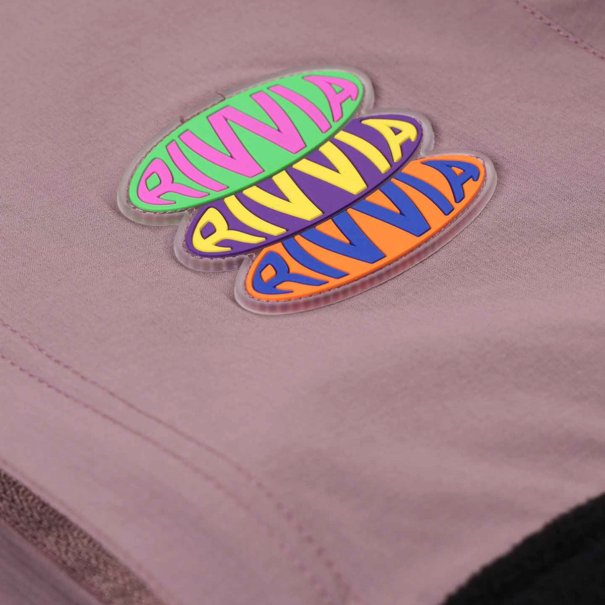 Rivvia Pop Repeat 1/2 Zip Polar Fleece Sweatshirt - Black/Pale Plum image 4