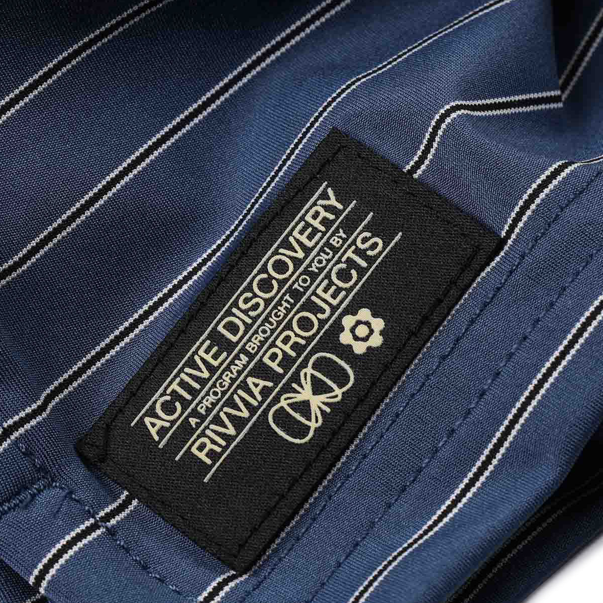 Rivvia Projects Stripe Polo Shirt - Dark Blue/Red image 4