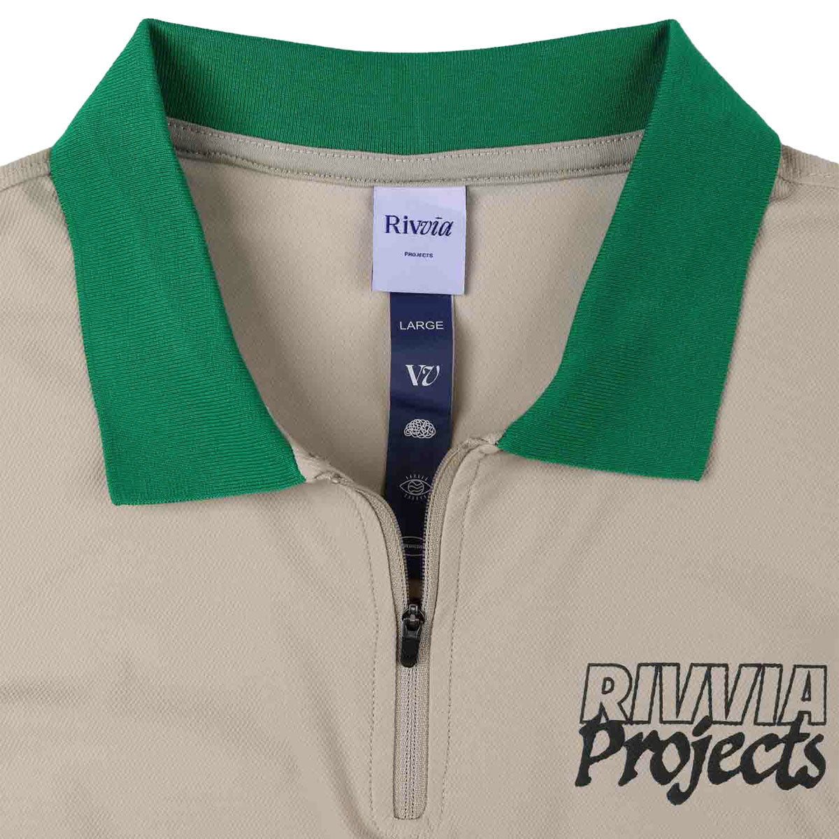 Rivvia Blueprint Polo Shirt - Bone Green image 3