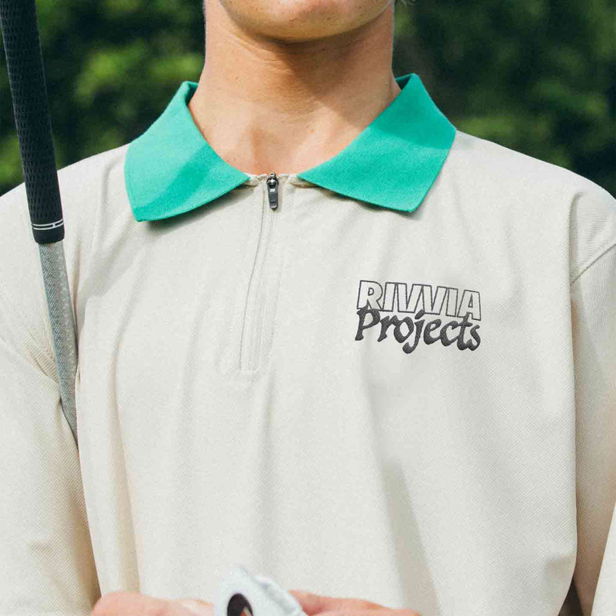 Rivvia Blueprint Polo Shirt - Bone Green image 5