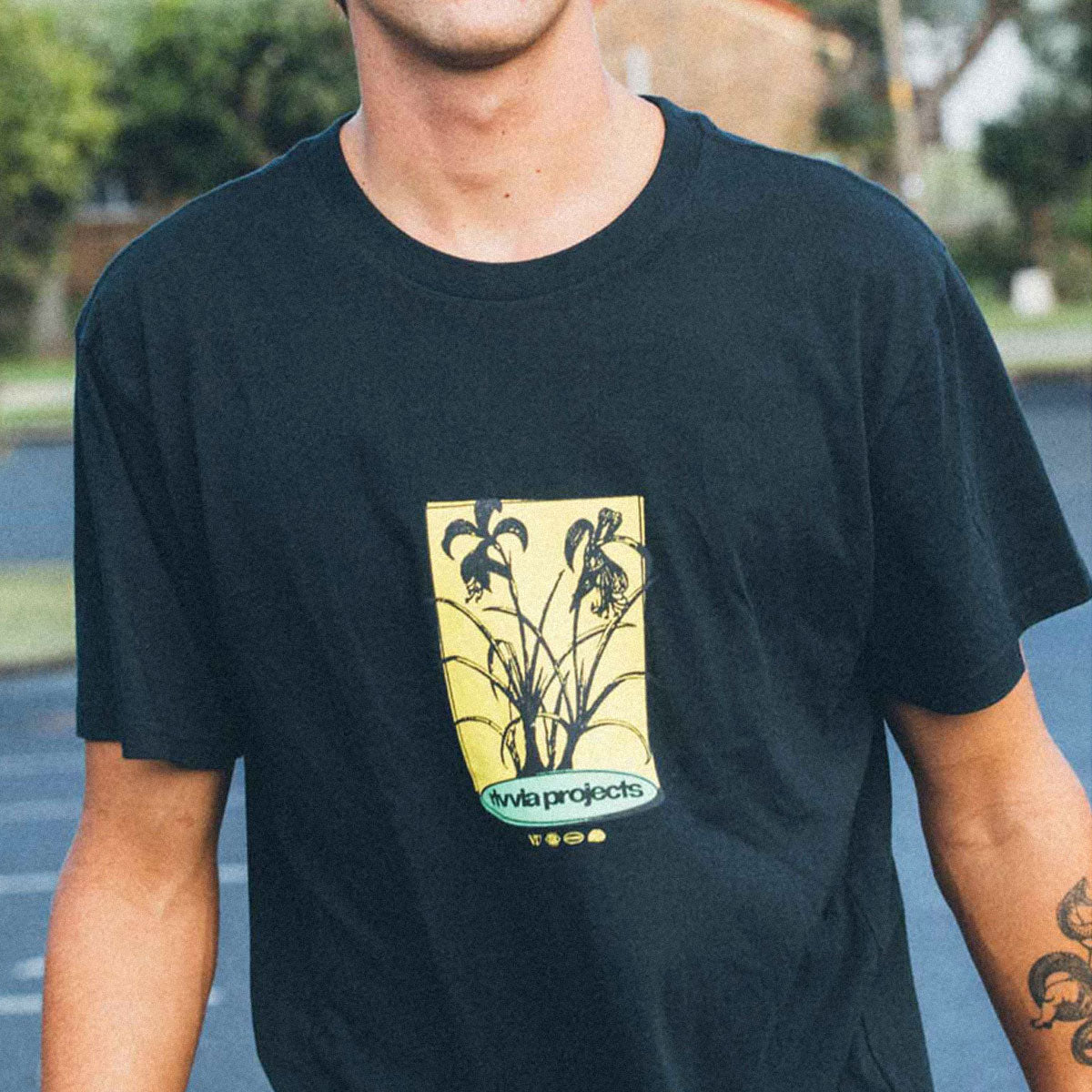 Rivvia Bloom T-Shirt - Black image 3