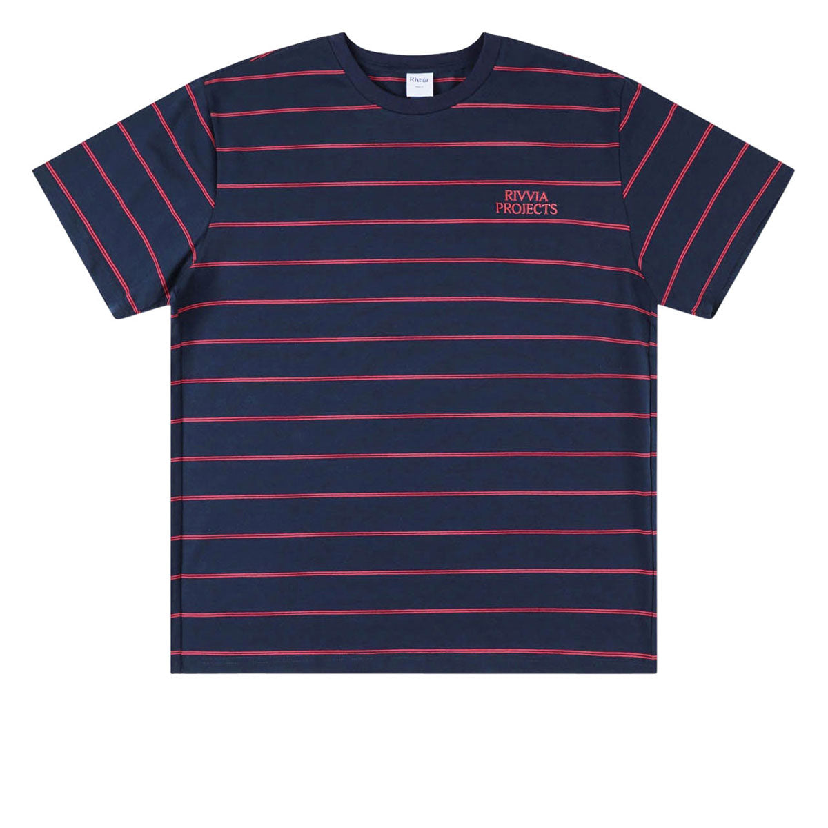 Rivvia Projects Stripe T-Shirt - Dark Blue/Red image 1