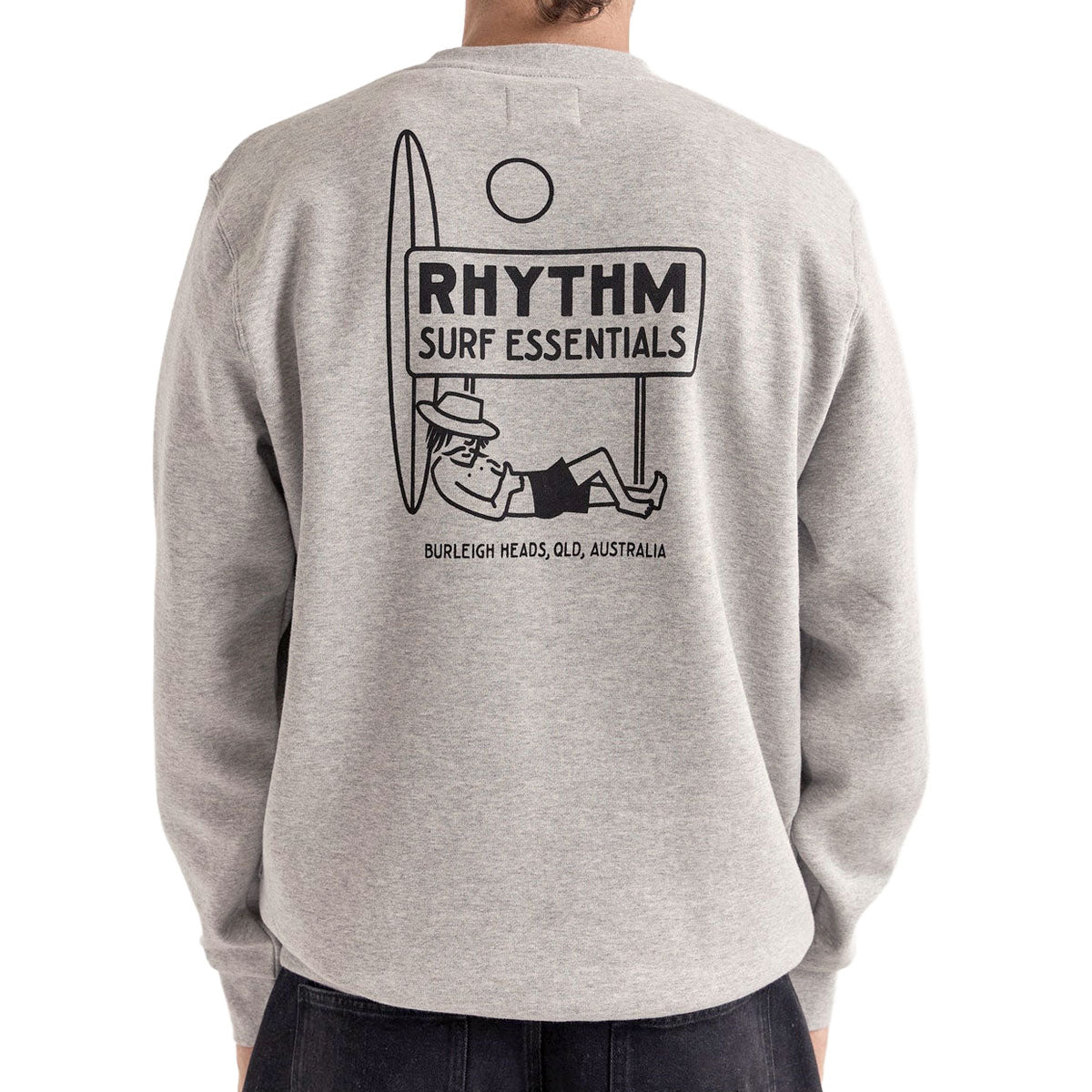 Rhythm Siesta Fleece Crew Sweatshirt - Grey Heather image 2