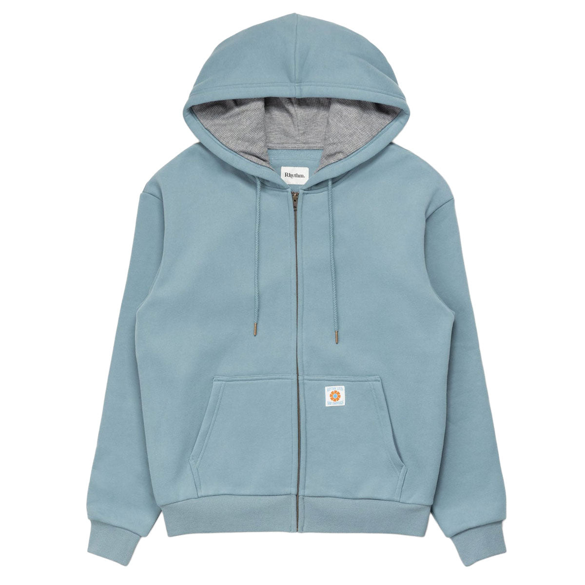 Rhythm Thermal Fleece Zip Up Hoodie - Slate image 4