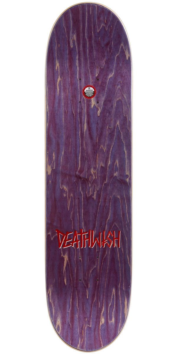 Deathwish Gang Logo Skateboard Deck - Black/Red - 8.00