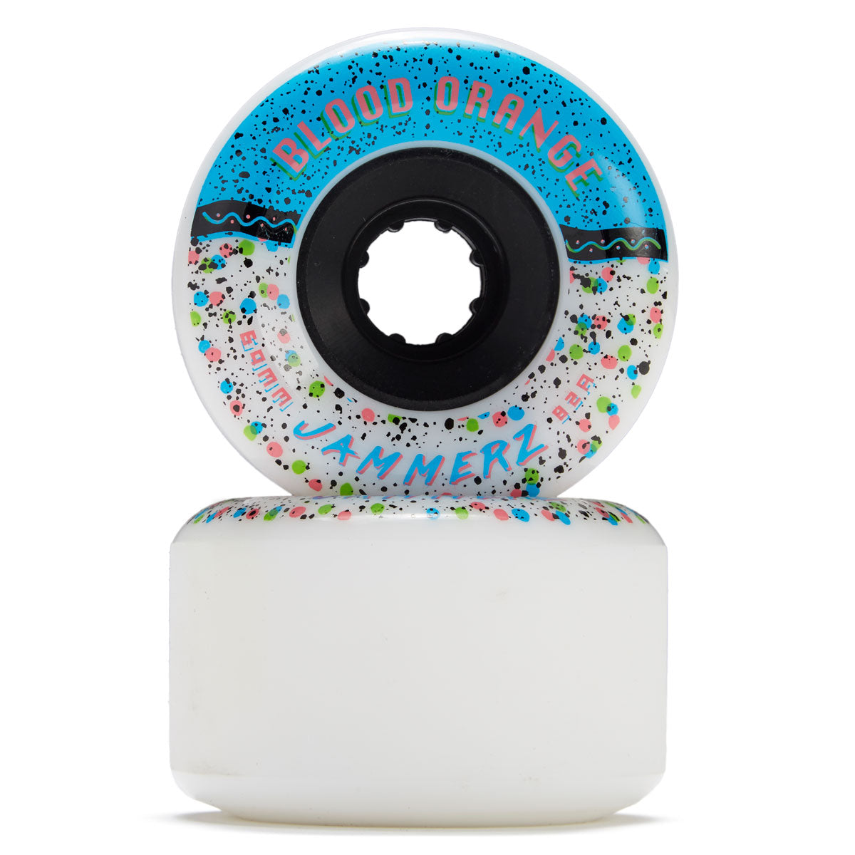 Blood Orange Jammers Longboard Wheels - 69mm 82a Blue/White image 2
