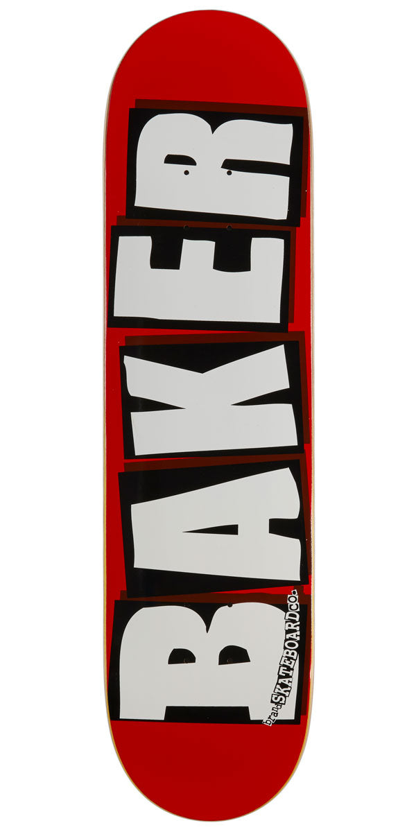 Baker Brand Logo Skateboard Deck - White - 8.00