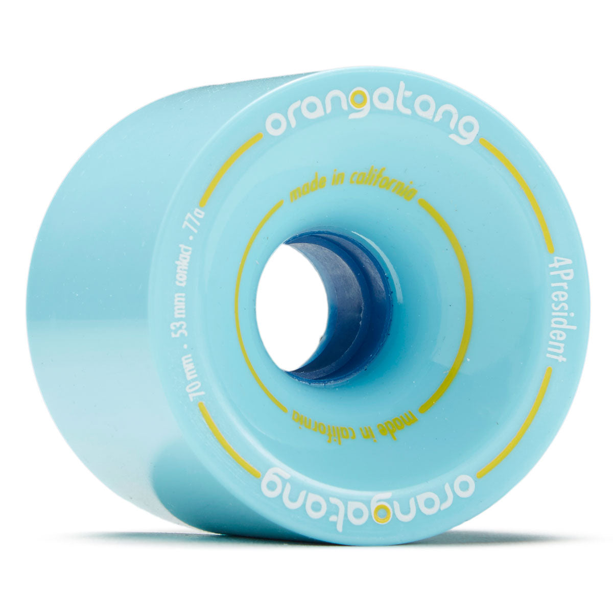 Orangatang 4 President Longboard Wheels 70mm 77a Blue image 1