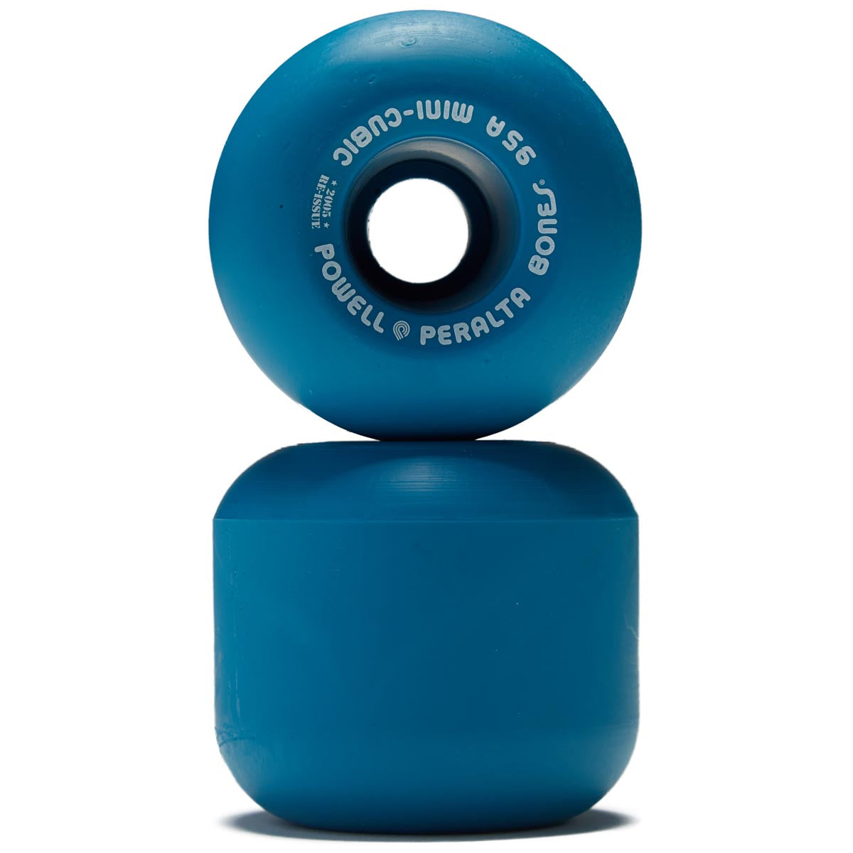 Powell Peralta Mini Cubics 95A Skateboard Wheels - Blue - 64mm image 2