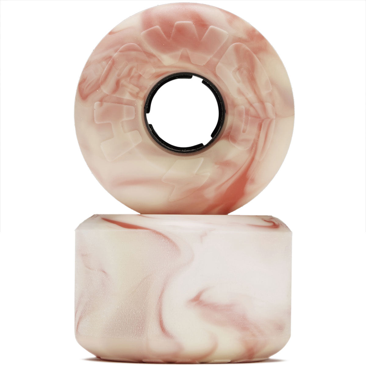 Hawgs EZ 78a Stone Ground Longboard Wheels - Pink/White - 63mm image 2