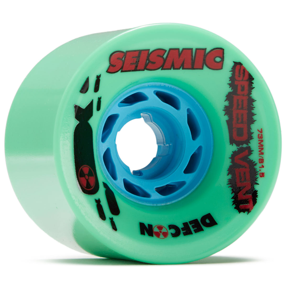 Seismic Speed Vent 81.5a Longboard Wheels - Mint - 73mm image 1