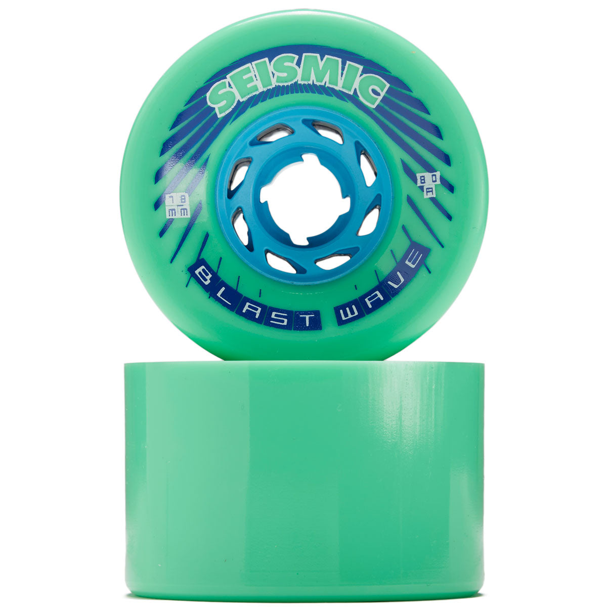 Seismic Blast Wave 80a Longboard Wheels - Mint - 78mm image 2