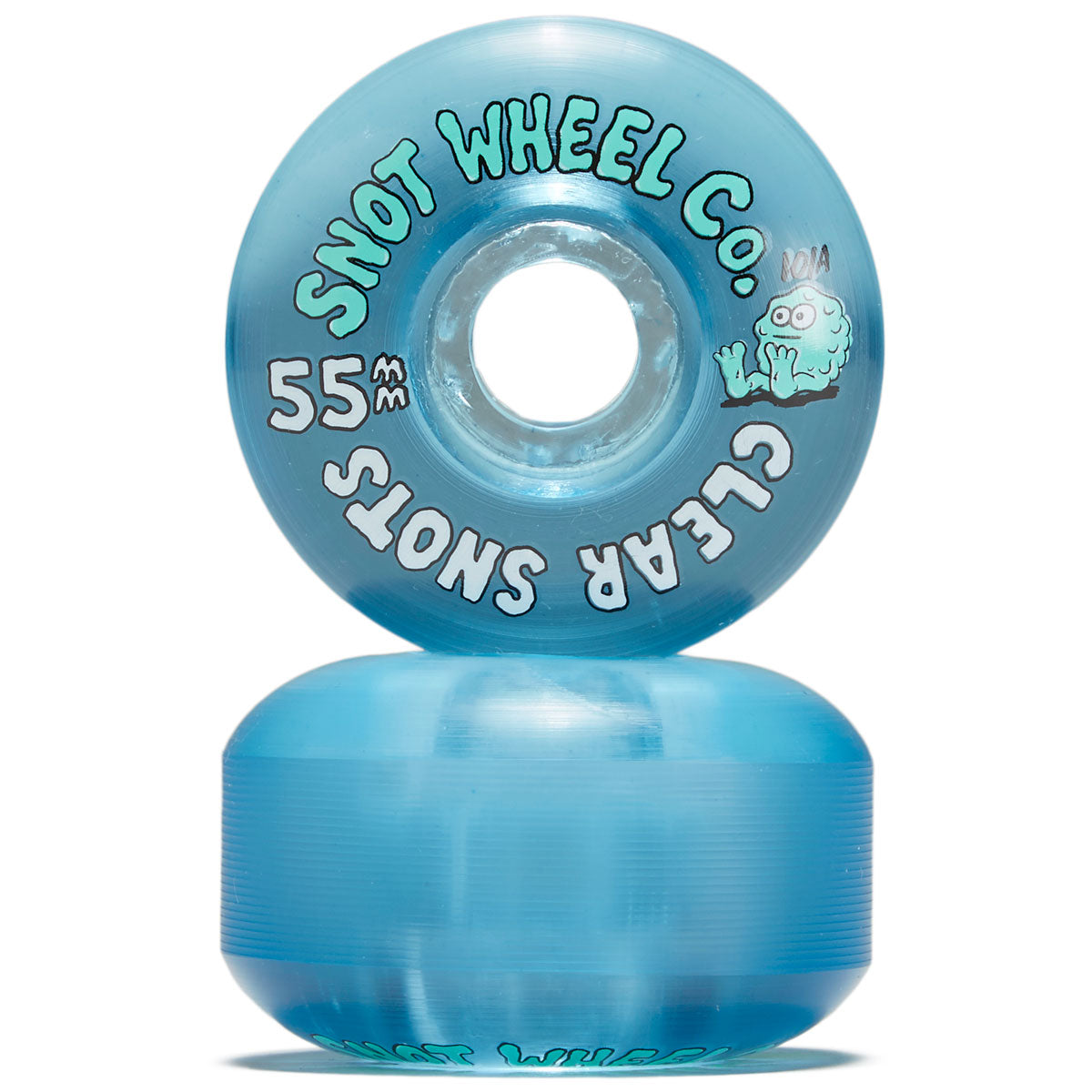 Snot 101a Skateboard Wheels - Clear Blue - 55mm image 2