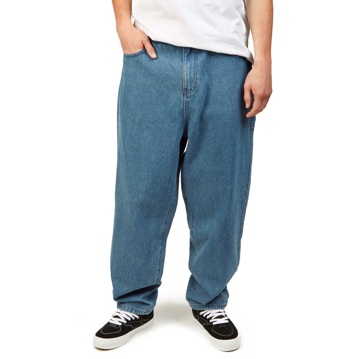 CCS Baggy Taper Denim Jeans - Medium Wash – Daddies Board Shop