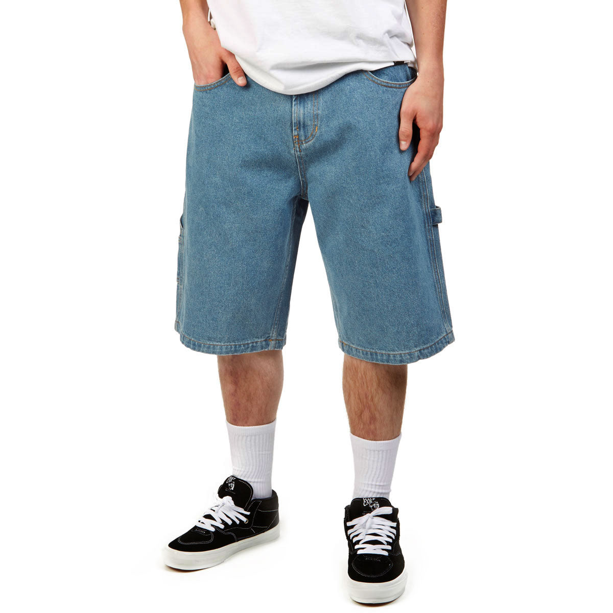 CCS Hammer Loop Jean Shorts - Medium Wash image 1