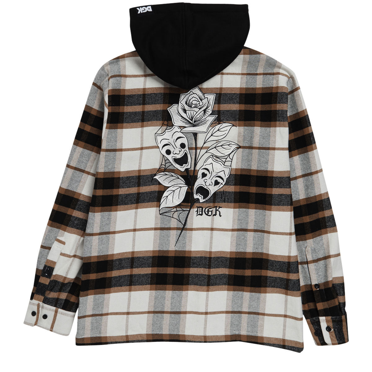 DGK Cry Later Flannel Shacket Jacket - Brown image 2