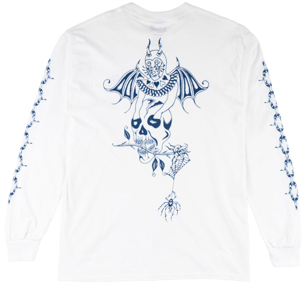 RODMAN BRAND Tattoo Long Sleeve White T-Shirt