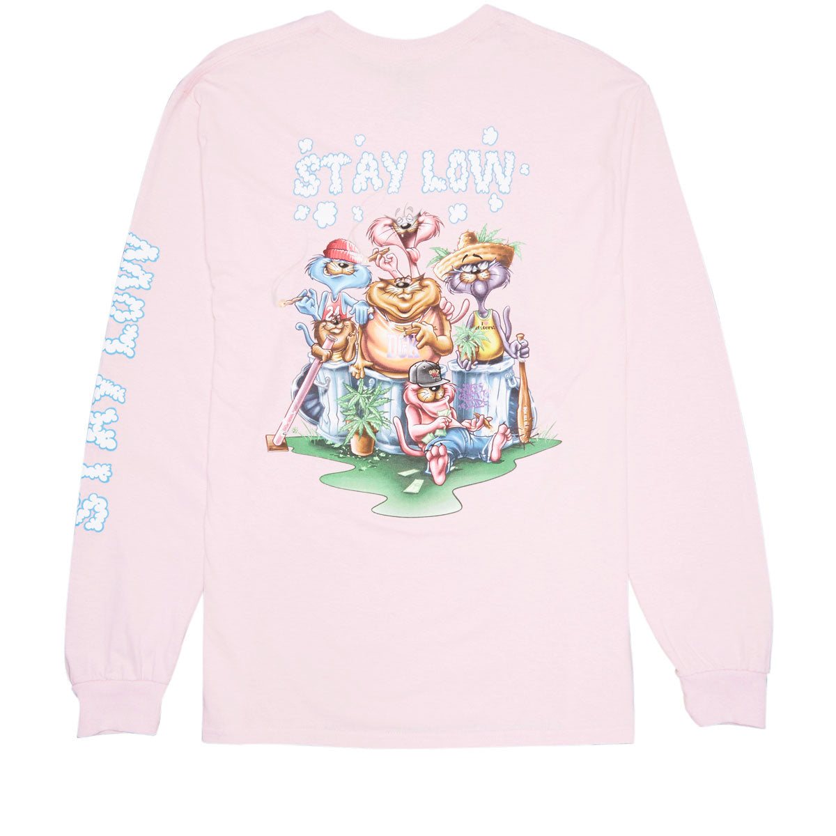 DGK Stay Low Long Sleeve T-Shirt - Pink image 1