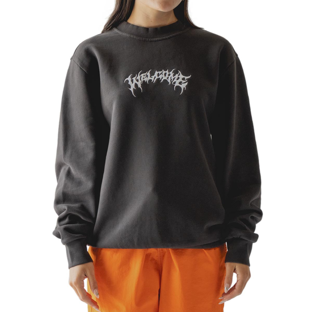 Welcome Barb Crew Sweatshirt - Raven image 4