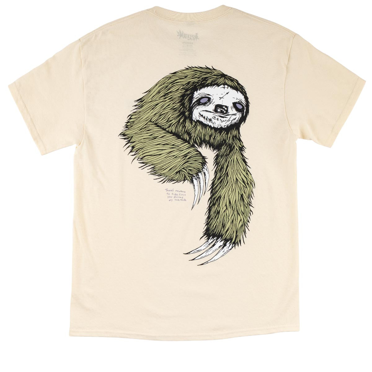 Welcome Sloth T-Shirt - Bone/Sage image 1