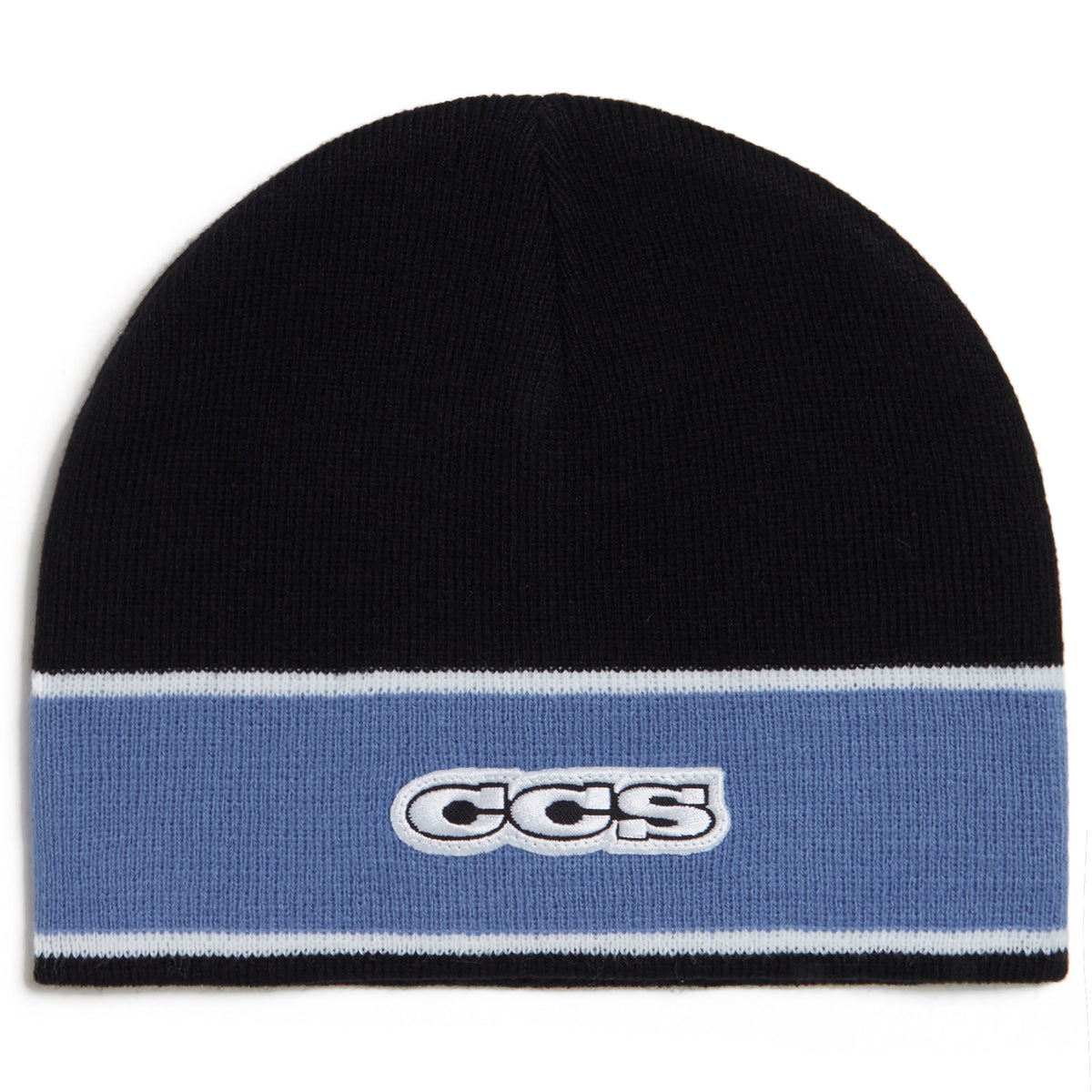 CCS Icon Skully Beanie - Black/Blue image 1