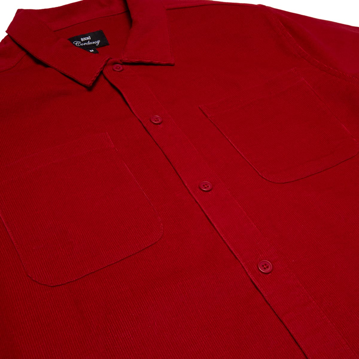 CCS Long Sleeve Corduroy Shirt - Crimson image 4
