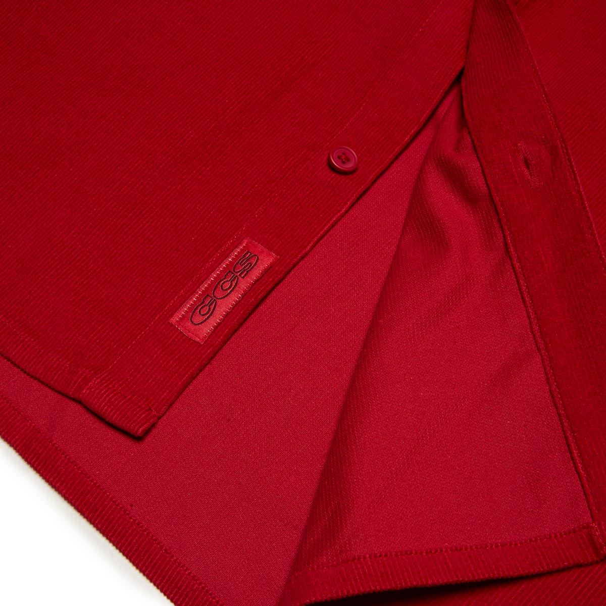 CCS Long Sleeve Corduroy Shirt - Crimson image 5
