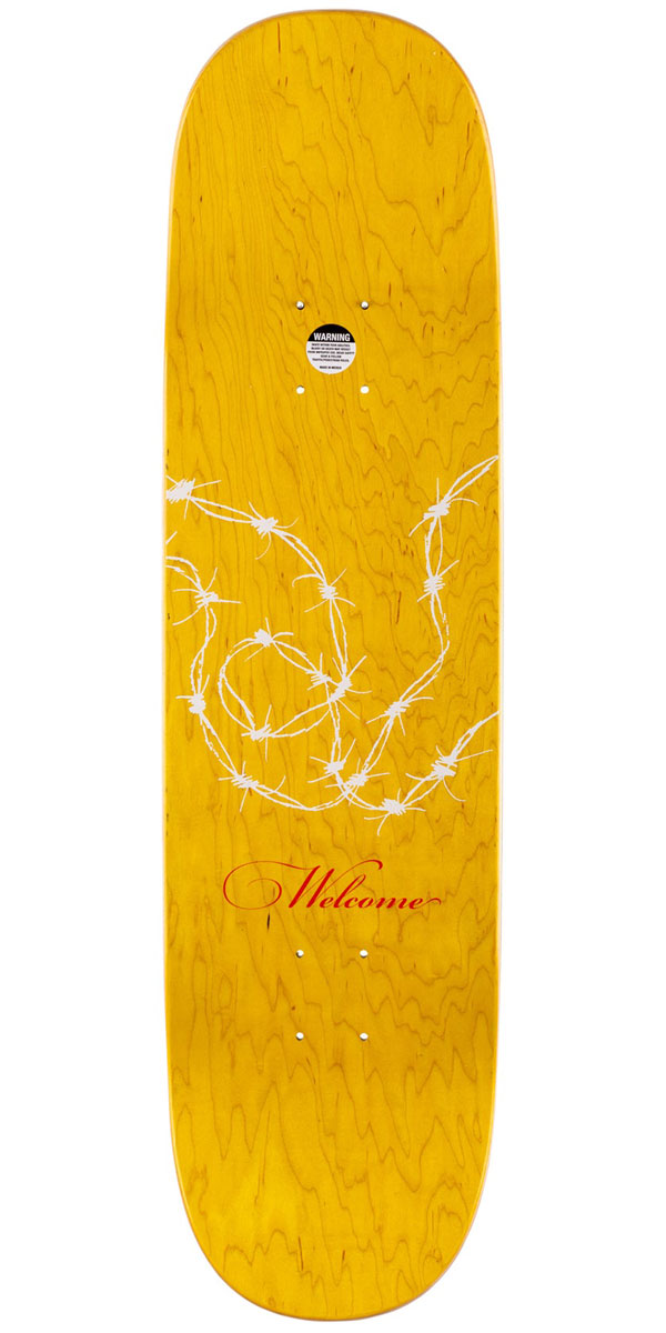 Welcome Cowgirl Ryan Townley On An Enenra Skateboard Deck - Bone/ Gold Foil - 8.50