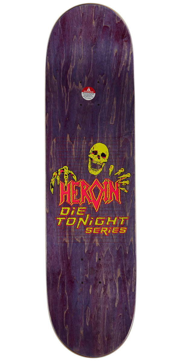 Heroin Lee Yankou Die Tonight Skateboard Complete - 8.25