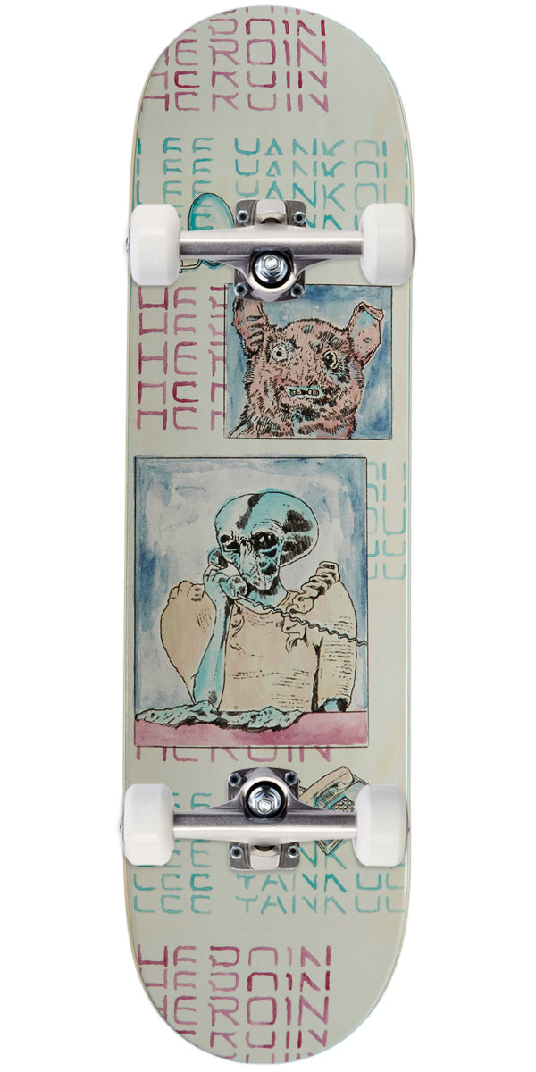 Heroin Lee Yankou Die Tonight Skateboard Complete - 8.25