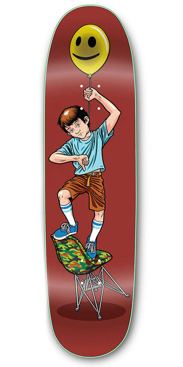 Strangelove Balloon Boy Skateboard Deck - Maroon - 8.50