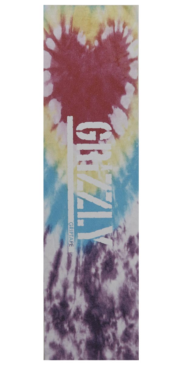 Grizzly Tie Dye Stamp Grip tape - Heart image 1