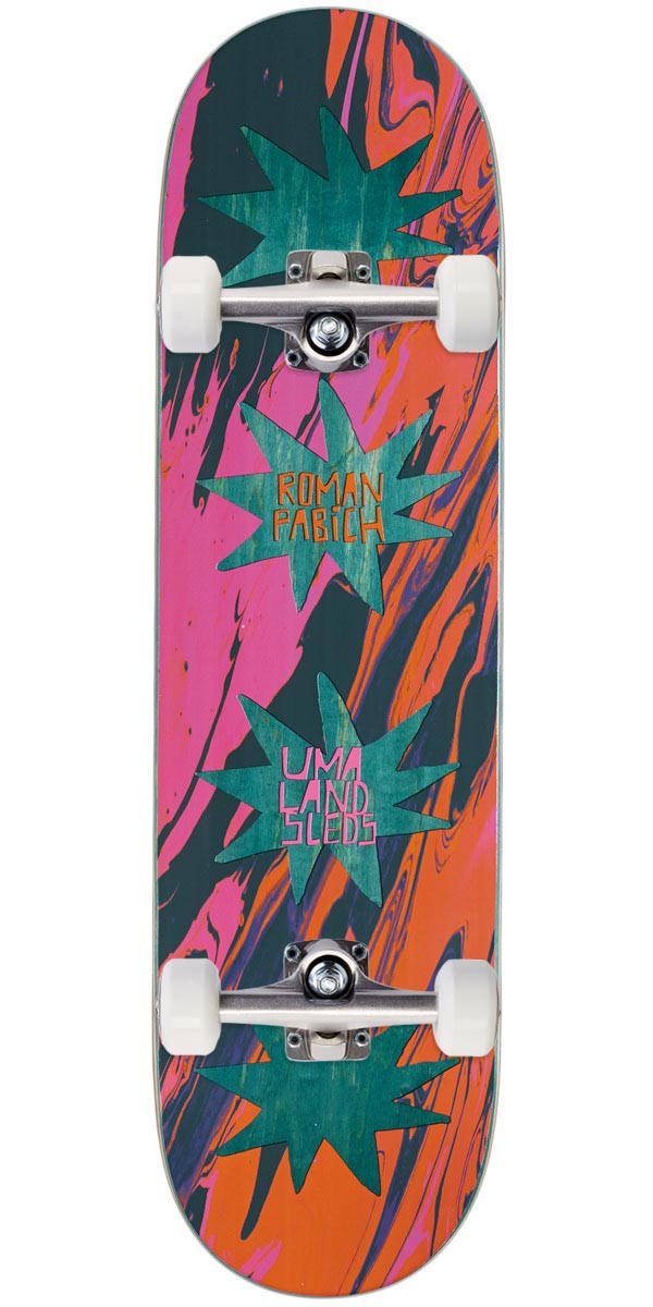 UMA Landsleds Roman Pop Art Skateboard Complete - 8.50