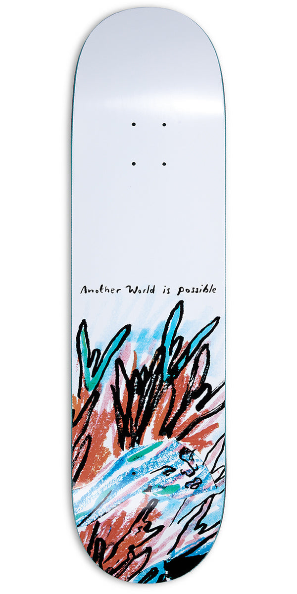 Polar Team Model Another World Is Possible Skateboard Deck - White - 8.00