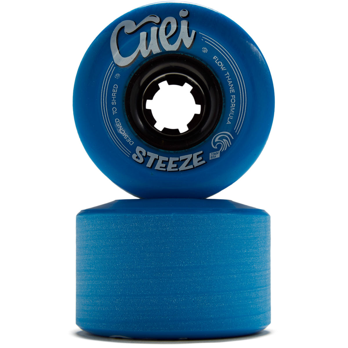Cuei Steeze Freeride 83a Stoneground Longboard Wheels - Blue - 70mm image 2