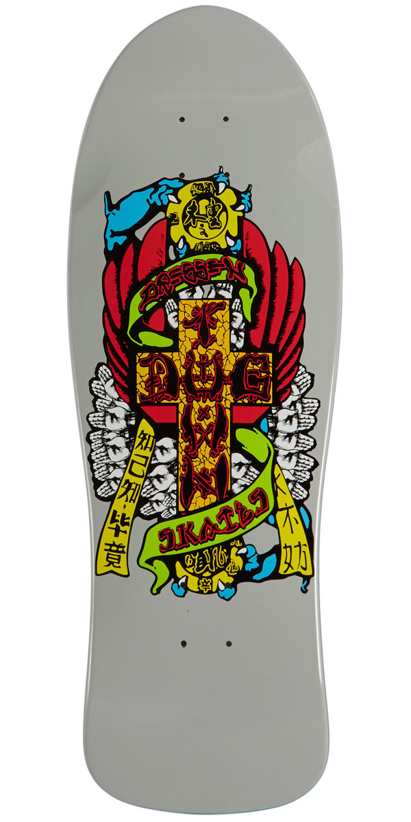 Dogtown Eric Dressen Hands Reissue Skateboard Deck - Warm Grey Full Dip - 10.125