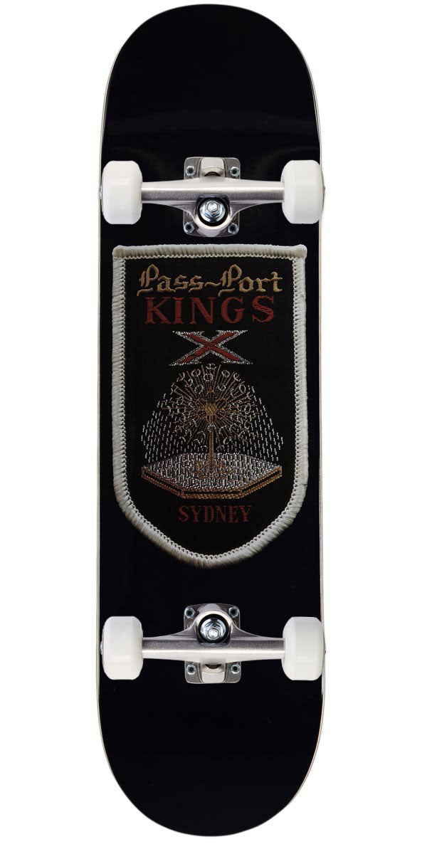 Passport Patch Skateboard Complete - Kings X - 8.25