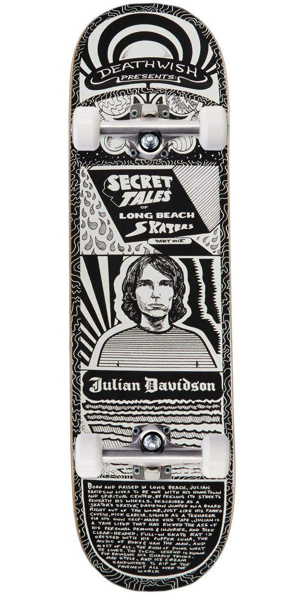 Deathwish Davidson Secret Tales Skateboard Complete - 8.50