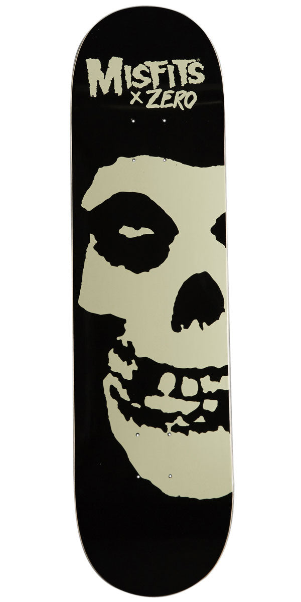 Zero x Misfits 1st Edition Fiend Skull Skateboard Deck - Glow In The Dark - 8.25