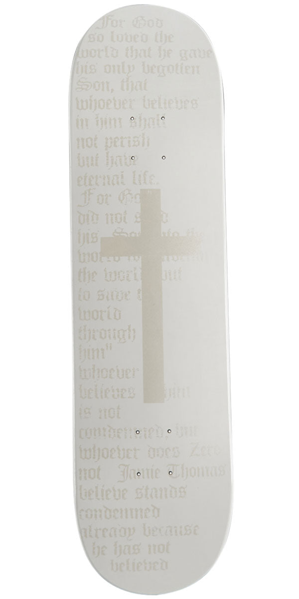 Zero Thomas Cross Skateboard Deck - White/White - 8.25