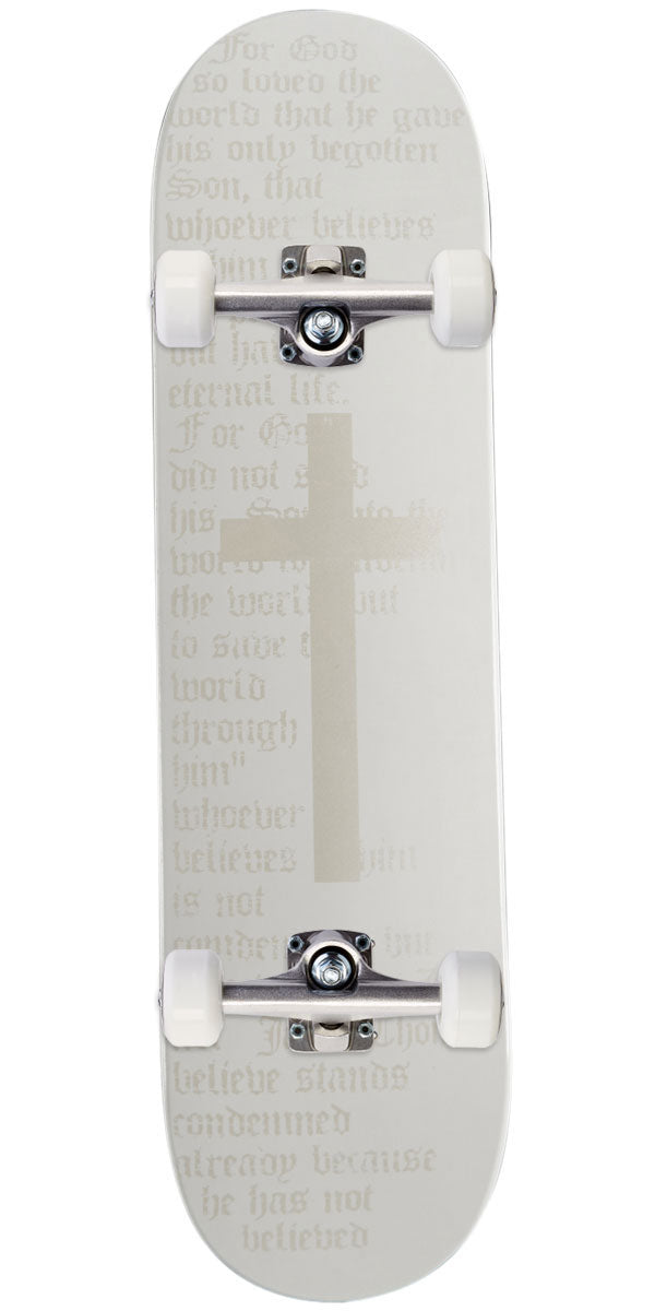 Zero Thomas Cross Skateboard Complete - White/White - 8.25