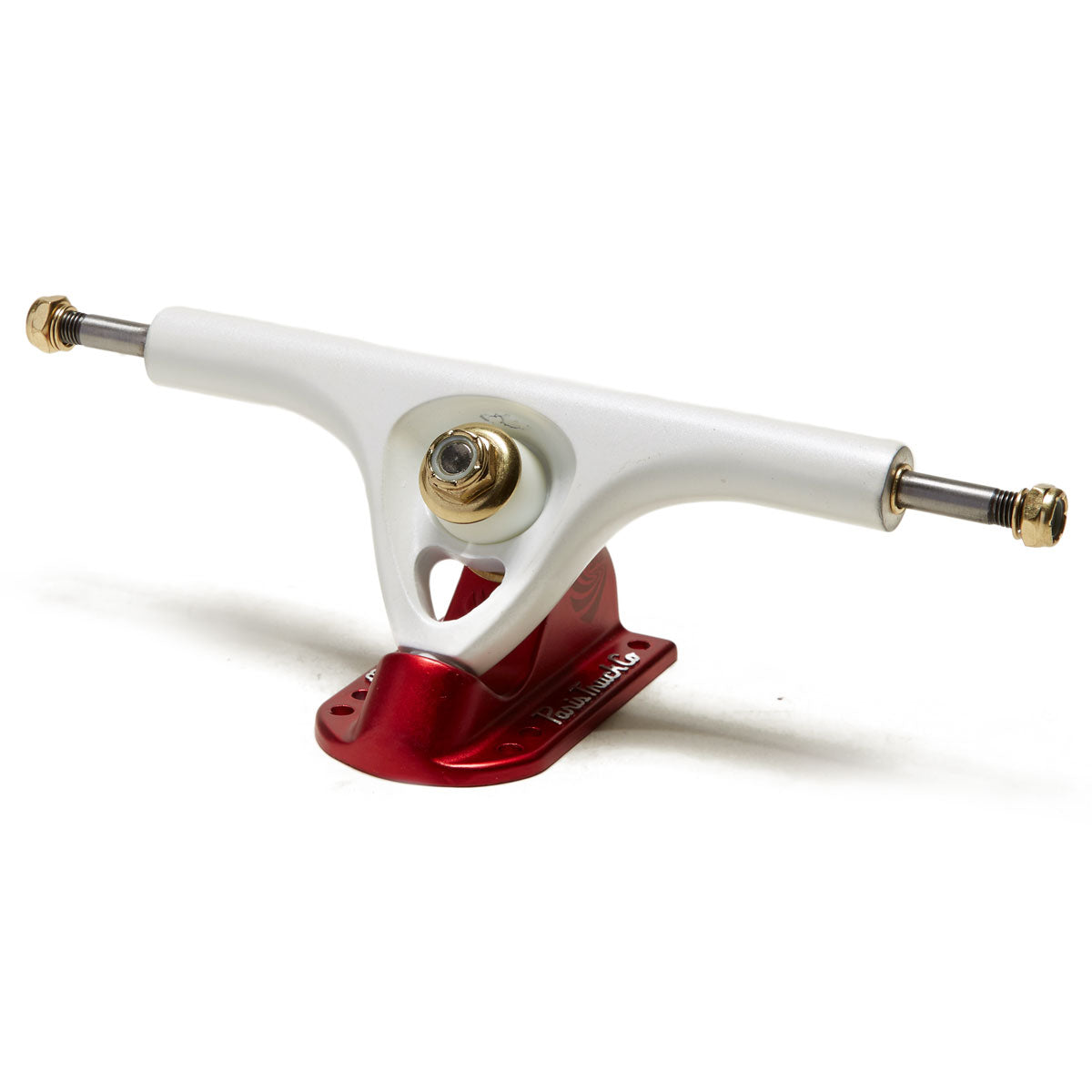 Paris V3 50 Degree Mix-Ups Longboard Trucks - Pearl White/Scarlet Red - 180mm image 1